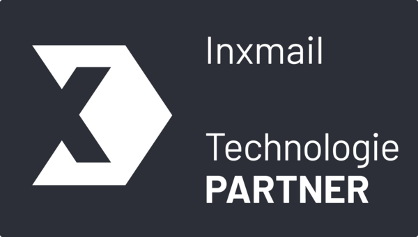 Inxmail Partnersiegel Technologie quer