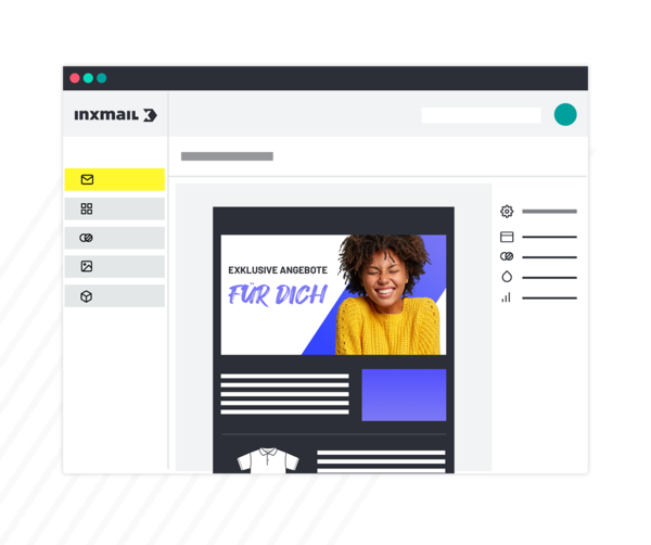 Inxmail E-Mail-Marketing-Plattform: Mailing-Editor