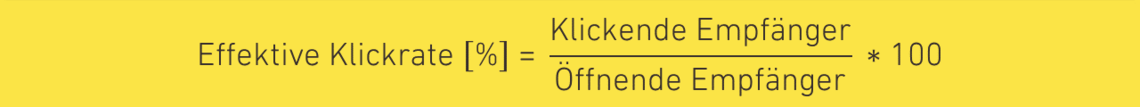 Formel zur Berechnung der effektiven Klickrate