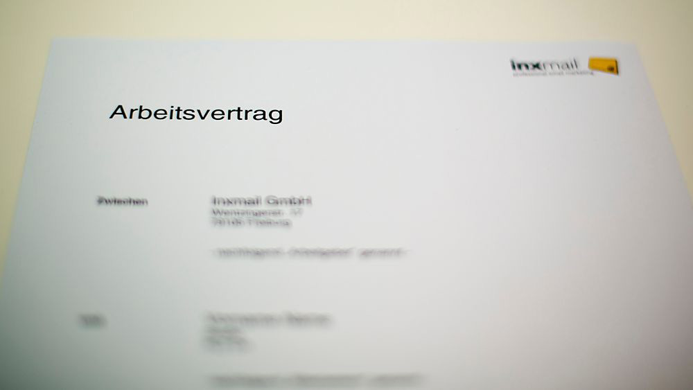 Inxmail-Arbeitsvertrag
